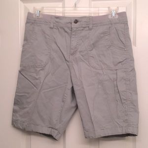 Gray Cuffed Shorts